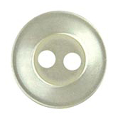 22347 Sullivans 9mm Round Plastic Button With Two Holes - Cream - Bag Of 100