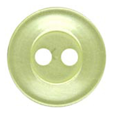 22351 Sullivans 9mm Round Plastic Button With Two Holes - Lemon - Bag Of 100