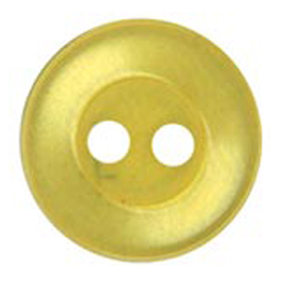 22352 Sullivans 9mm Round Plastic Button 2 Hole -gold - 252 In A Tube