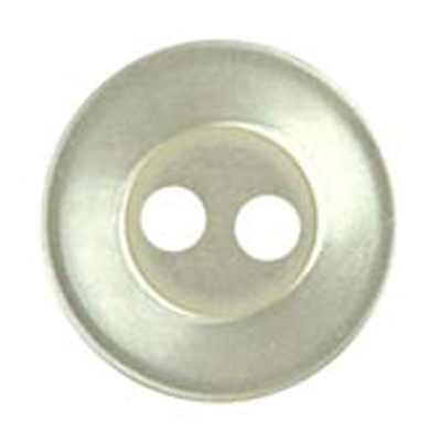 22372 Sullivans 12mm Round Plastic Button 2 Hole -cream - 216 In A Tube