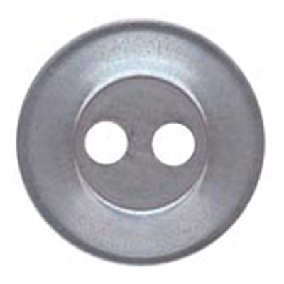 22375 Sullivans 12mm Round Plastic Button 2 Hole -grey - Bag Of 100