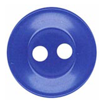 22383 Sullivans 12mm Round Plastic Button 2 Hole -royal - Bag Of 100
