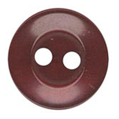 22439 Sullivans 17mm Round Plastic Button 2 Hole -burgundy - Bag Of 100