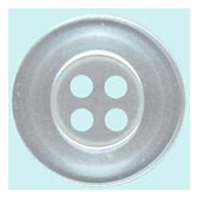 22449 Sullivans 9mm Round Plastic Button 4 Hole -white - Bag Of 100