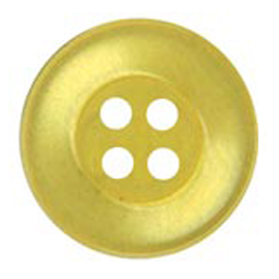 22456 Sullivans 9mm Round Plastic Button 4 Hole - Gold - 252 In A Tube