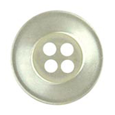 22477 Sullivans 12mm Round Plastic Button 4 Hole - Cream - Bag Of 100