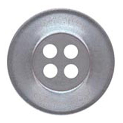22479 Sullivans 12mm Round Plastic Button 4 Hole - Grey - Bag Of 100