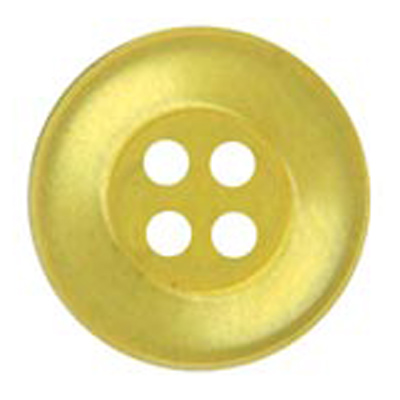 22482 Sullivans 12mm Round Plastic Button 4 Hole - Gold - 216 In A Tube