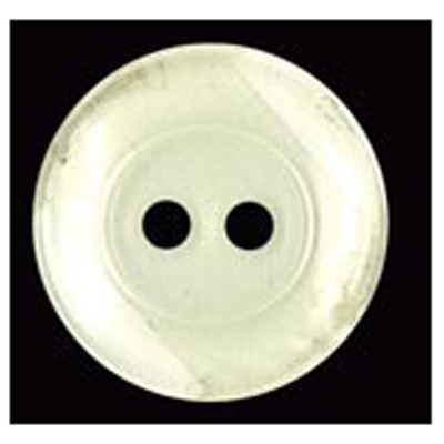 22617 Sullivans 18mm Round Clear Plastic Button 2 Hole - Clear - Bag Of 100