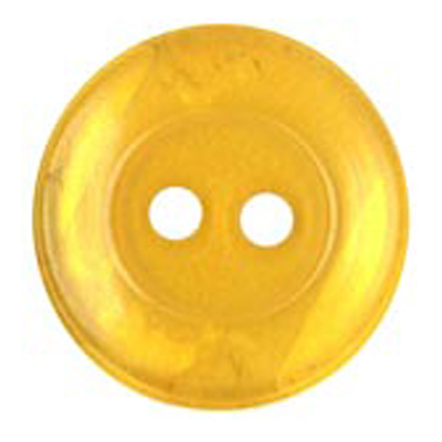 22619 Sullivans 18mm Round Clear Plastic Button 2 Hole - Yellow - Bag Of 100