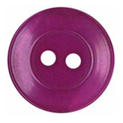 22639 Sullivans 20mm Round Clear Plastic Button 2 Hole - Grape - Bag Of 100