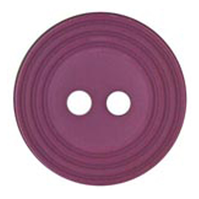 22681 Sullivans 18mm Round Plastic Button 2 Hole - With  Ridges - Grape - Bag Of 100