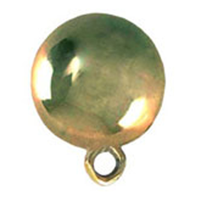 22809 Sullivans 12mm Round Plastic Bead - With Shank - Metallic Gold - 35 In A Tube