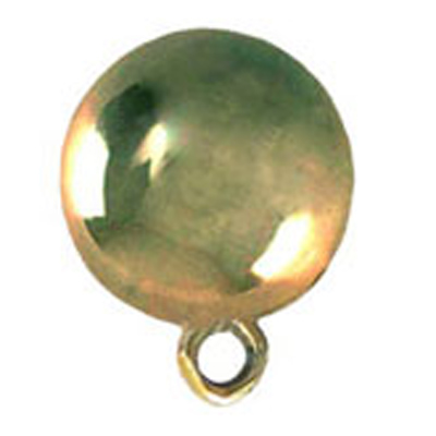 22811 Sullivans 18mm Round Plastic Bead - With Shank - Metallic Gold - 25 In A Tube