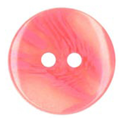22948 Sullivans 13mm Round Clear Plastic Button 2 Hole With Unstructured Strokes - Peach - 58 In A Tube