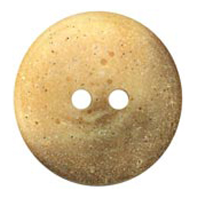 22995 Sullivans 15mm Round Plastic Button 2 Hole - Indented With Two Tones - Cream - 37 In A Tube