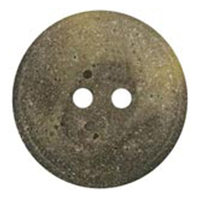 22998 Sullivans 15mm Round Plastic Button 2 Hole - Indented With Two Tones - Brown - 37 In A Tube
