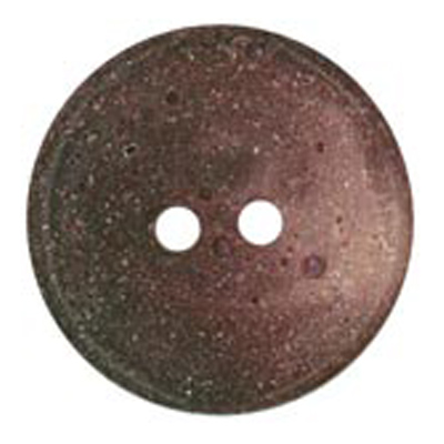23152 Sullivans 20mm Round Plastic Button 2 Hole - Indented With Two Tones - Rust - 23 In A Tube