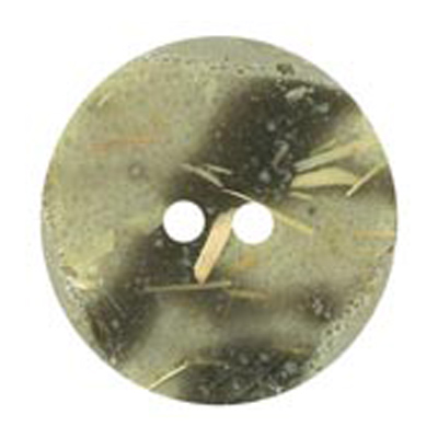 23158 Sullivans 18mm Round Uneven Plastic Button 2 Hole - With Straw Effect Lines - Grey - 34 In A Tube