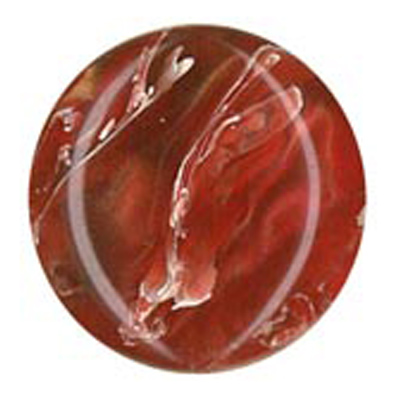 23276 Sullivans 12mm Round Plastic Shank Button With Artistic Splash - Rust - 40 In A Tube