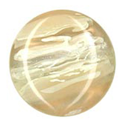 23287 Sullivans 16mm Round Plastic Shank Button With Artistic Splash - Cream - 31  In A Tube