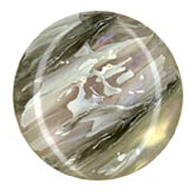 23289 Sullivans 16mm Round Plastic Shank Button With Artistic Splash - Grey - 31  In A Tube
