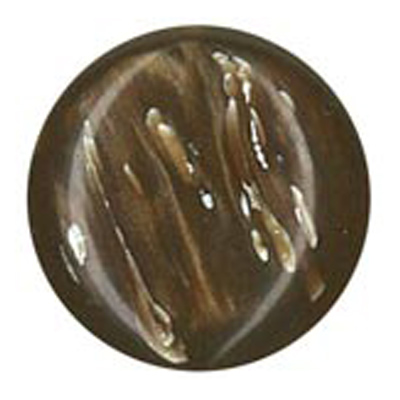 23291 Sullivans 16mm Round Plastic Shank Button With Artistic Splash - Brown - 31  In A Tube