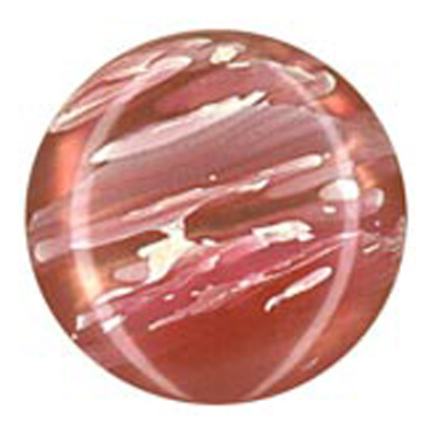 23294 Sullivans 16mm Round Plastic Shank Button With Artistic Splash - Pink - 31  In A Tube