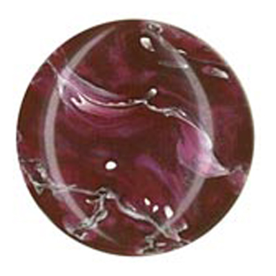 23318 Sullivans 19mm Round Plastic Shank Button With Artistic Splash - Maroon - 21  In A Tube
