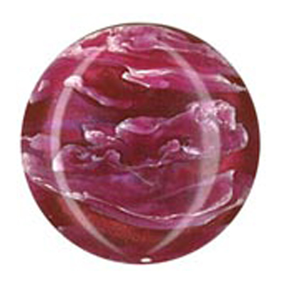23319 Sullivans 19mm Round Plastic Shank Button With Artistic Splash - Wine - 21  In A Tube