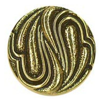 23372 Sullivans 15mm Round Plastic Shank Button - Teardrop Patterns - Gold - 24  In A Tube