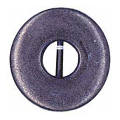 23505 Sullivans 12mm Round Metal Button With Centre Bar - Silver Grey - 49 In A Tube