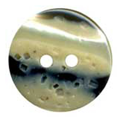 23683 Sullivans 15mm Round Plastic Button 2 Hole - Natural Tones Including Black - 29 In A Tube