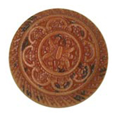 23961 Sullivans 15mm Round Plastic Shank Button With Detailed Dome Section Design - Brown - 33 In A Tube