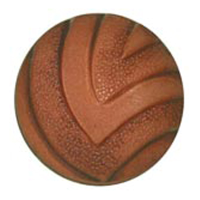 23963 Sullivans 15mm Round Plastic Shank Button With Thick Pointed Pattern - Brown - 33 In A Tube