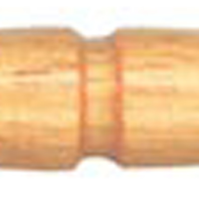24056 Sullivans 40mm Wooden Toogle Button With No Holes - Center Indent - Natural - 24 In A Tube