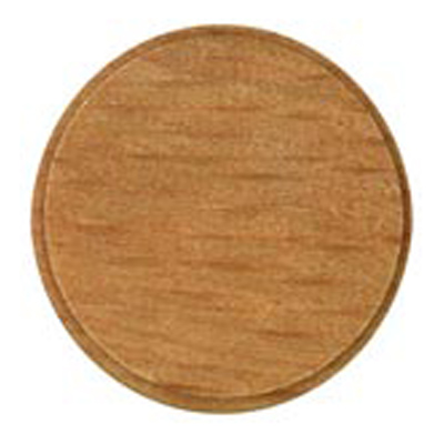 24082 Sullivans 15mm Round Wooden Shank Button With Flat Top - 40 In A Tube