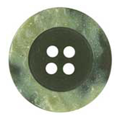 24329 Sullivans 18mm Round Plastic Button 4 Hole With Crater Like Mottled Border - Centre Black - 32 In A 