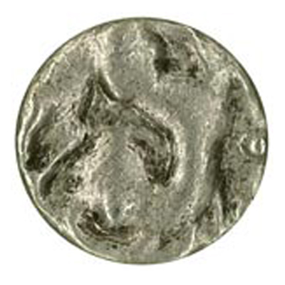 24378 Sullivans 25mm Round Plastic Shank Button With Uneven Surface - Silver - 25 In A Tube