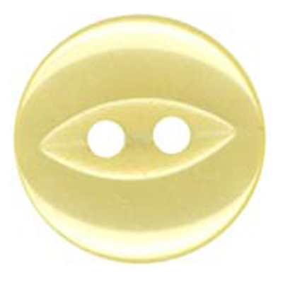 24504 Sullivans 14mm Round Plastic Button 2 Hole With Cat-eye Centre - Cream - 100 In A Bag