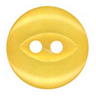 24560 Sullivans 23mm Round Plastic Button 2 Hole With Cat-eye Centre - Gold - 60 In A Tube