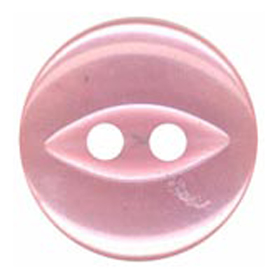 24575 Sullivans 23mm Round Plastic Button 2 Hole With Cat-eye Centre - Pink - 100 In A Bag