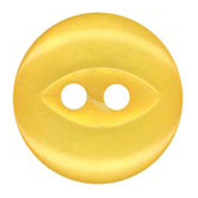 24576 Sullivans 23mm Round Plastic Button 2 Hole With Cat-eye Centre - Gold - 100 In A Bag