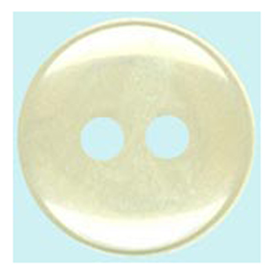 24578 Sullivans 10mm Round Plastic Button 2 Hole With Rim - Clear - 180 In A Tube