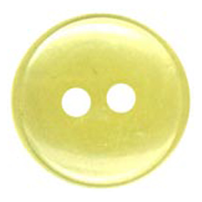 24583 Sullivans 10mm Round Plastic Button 2 Hole With Rim - Lemon - 180 In A Tube