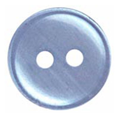 24630 Sullivans 12mm Round Plastic Button 2 Hole With Rim - Sky - 100 In A Bag