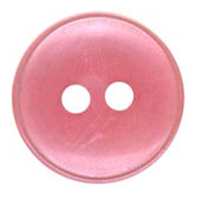 24639 Sullivans 12mm Round Plastic Button 2 Hole With Rim - Pink - 100 In A Bag