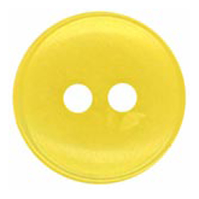 24640 Sullivans 12mm Round Plastic Button 2 Hole With Rim - Gold - 100 In A Bag