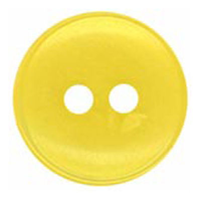 24704 Sullivans 18mm Round Plastic Button 2 Hole With Rim - Gold - 100 In A Bag 