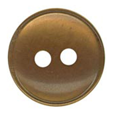 24714 Sullivans 22mm Round Plastic Button 2 Hole With Rim - Tan - 90 In A Tube